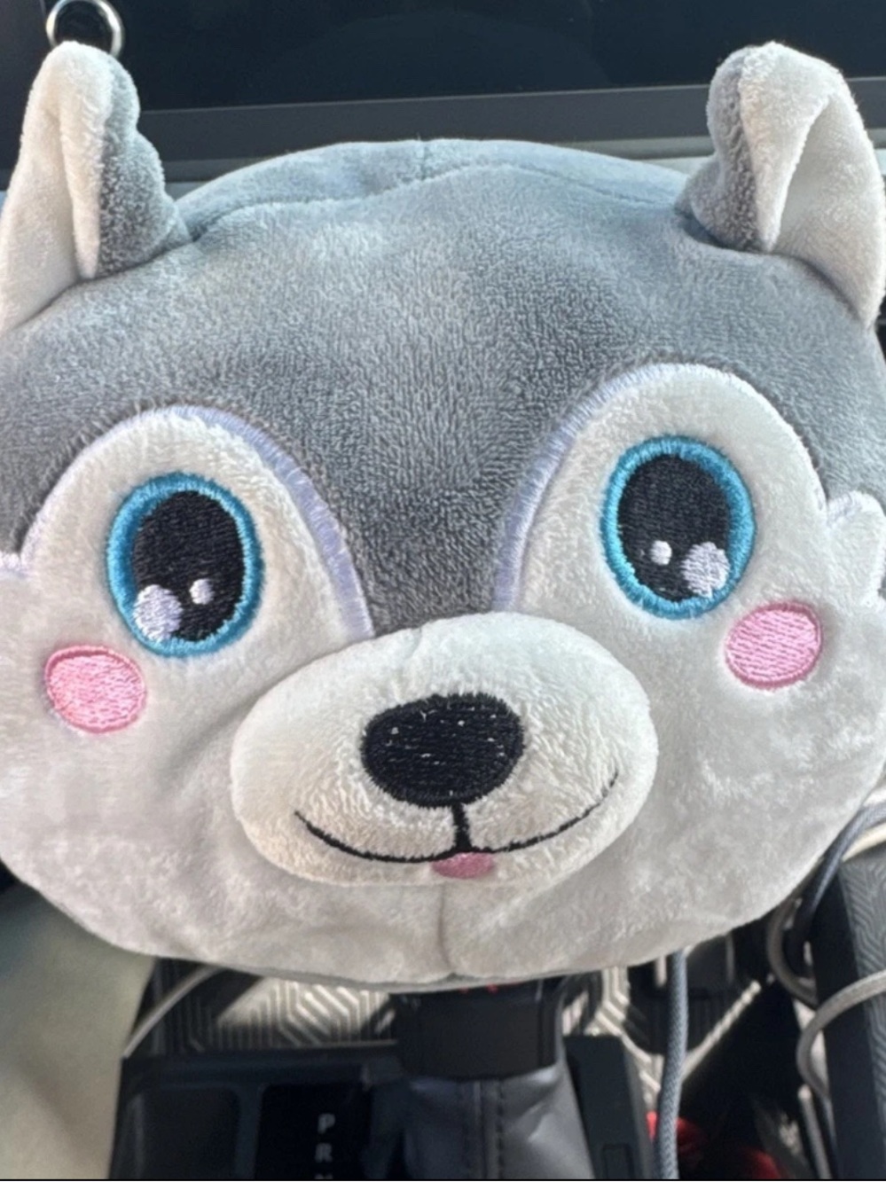 BMI Merchandise Gray & White Wolf Plush Stuffed Animal, Medium 14-24 in (2023)